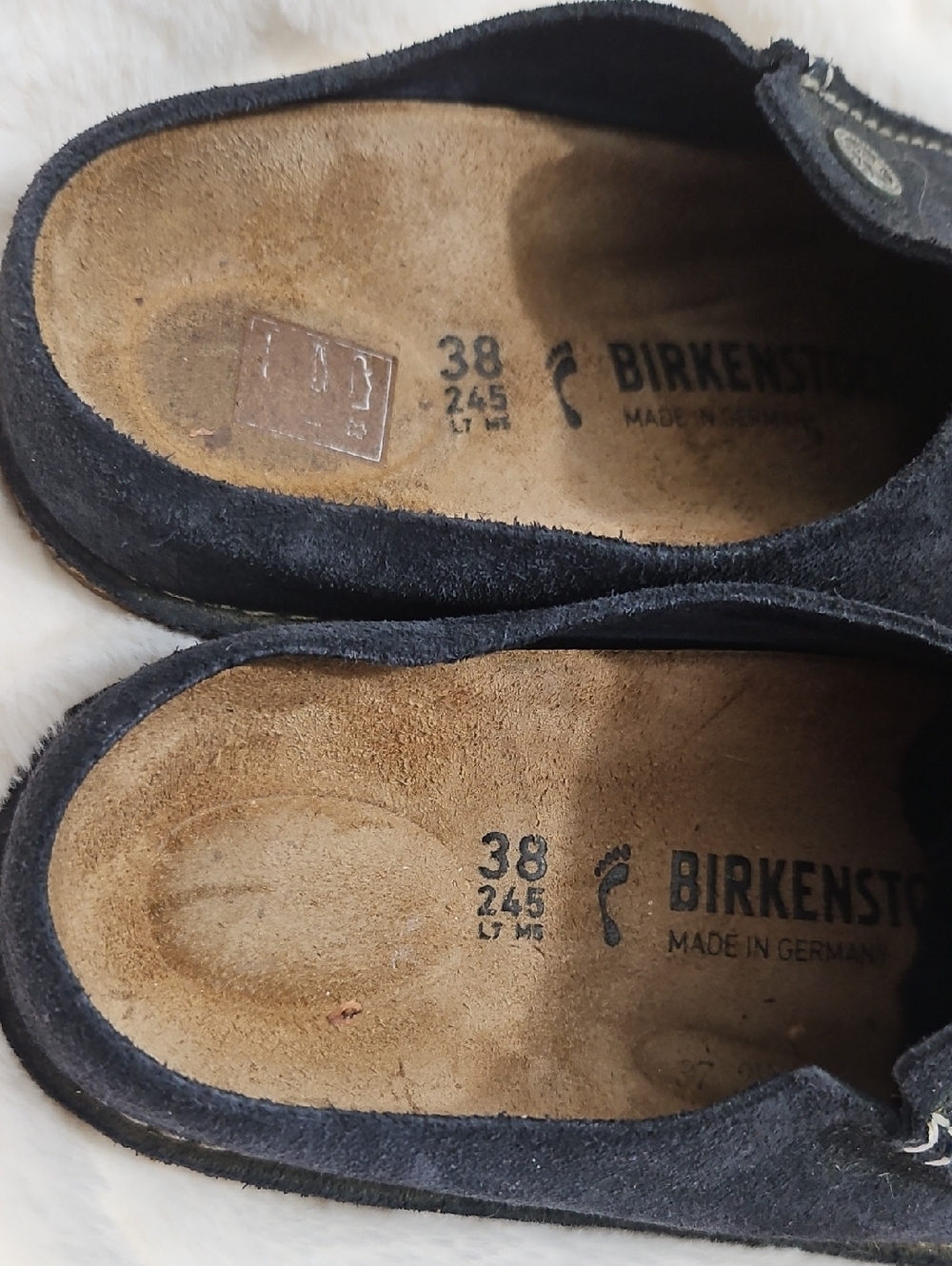 Birkenstock Boston Clogs – Size 38 (US Women's 7-7.5) – Navy Suede - Picture 4 of 9